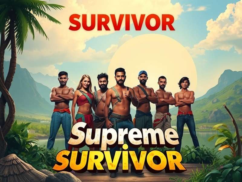 Supreme Survivor Game Banner Showcasing Indian Landscape